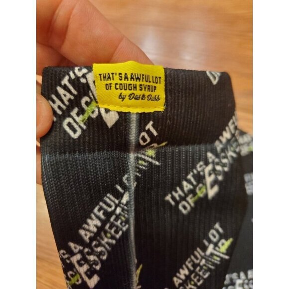 That's A Awful Lot Of Cough Syrup Socks Men's Black‎ By Desto Dubb Eskeetit OSFA - Picture 4 of 7